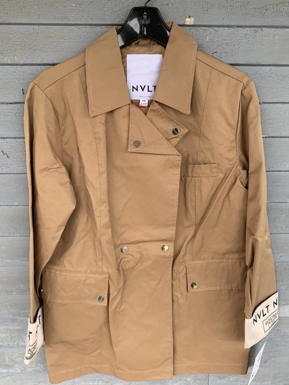 NVLT Double Breasted Prairie Sand Jacket NWT Size Medium NORDSTROM